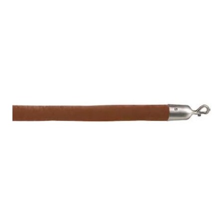 Lavi Industries 4'L Tobacco Velour Rope With Satin S/S Hooks 44-930161/4TB